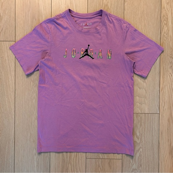 Nike Air Jordan Pink T-shirt Size Small - Picture 1 of 6